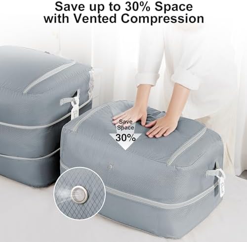 Comforter Storage Bag - 110L Large Capacity Blanket Storage Bags 2-Layer Ultra - Image 3