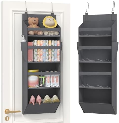 Lifewit 1 Pack Over the Door Organizer, Anti Tilt 40 lbs Load Behind Door by Lifewit