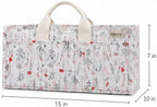 Diaper Caddy Organizer, Floral Design, Portable Nursery Basket - Image 6