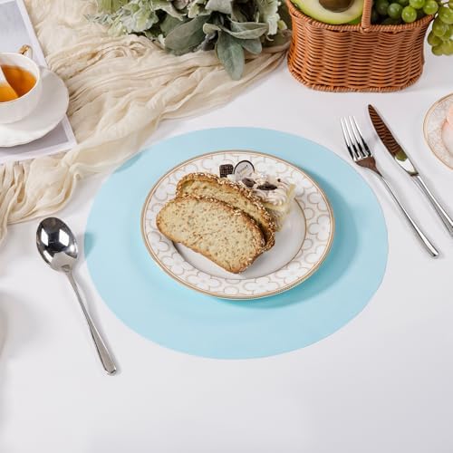 SHACOS 100 pcs Round Paper Placemats Disposable 13 inch Colored Paper - Image 6