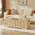 VANKILEY 51.2" Storage Chest Extra Large, Wooden Storage Bench - Image 2
