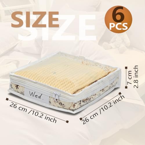 6 Pack Clear Clothes Storage Bags - Image 2