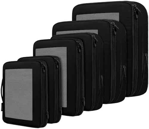 BAGAIL 4 Set/6 Set/8 Set Compression Packing Cubes Travel Accessories by BAGAIL