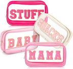 4 Pcs Mama and Baby Toiletry Bag Diaper pouch, Bright Color by SilTriangle