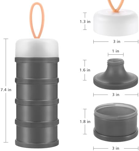 Accmor 2 Pack Baby Formula Dispenser On The Go, Stackable Formula Dispenser - Image 7