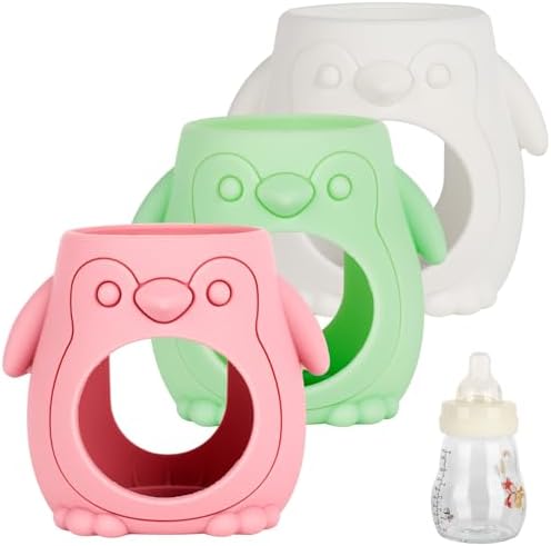 3 Pack Silicone Sleeves for MAM Baby Bottles by XUNICUTE