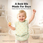 KeaBabies Waterproof Bibs for Baby Girl, 2-pk Lightweight - Image 2
