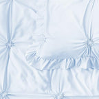 Princess Toddler Bedding Set for Girls, 4 Piece Ruffles Jacquard Embroidery - Image 6