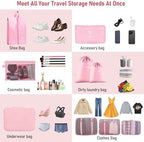 Packing Cubes for Travel 10 Set Luggage Organizer Bags - Image 3