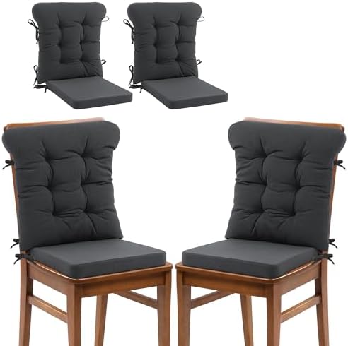 ROYALAY 2 Sets Cushions for Kitchen Chairs, Dining Chair Back Cushion by ROYALAY