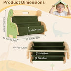 Toddler Bookshelf Double-Sided - Image 4