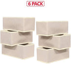 DIOMMELL 6 Pack Foldable Cloth Storage Box Closet Dresser Drawer Organizer - Image 7