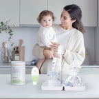 Termichy Travel Bottle Cleaning Kit: Portable Baby Drying Rack & Brush Set - Image 2