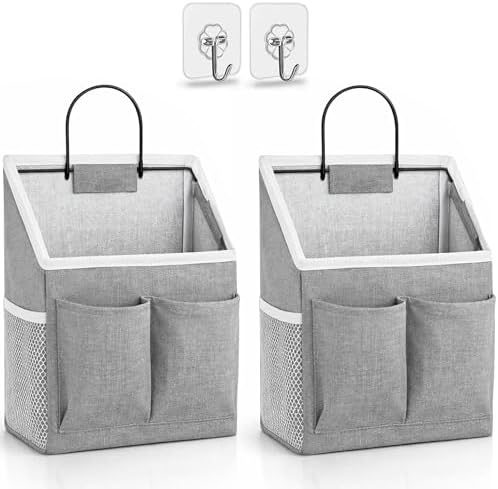 Kanrichu 2pcs Wall Hanging Storage Bag, Wall Hanging Baskets by KANRICHU