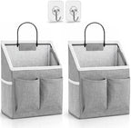 Kanrichu 2pcs Wall Hanging Storage Bag, Wall Hanging Baskets by KANRICHU