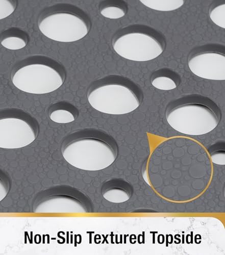 HITSLAM Bathtub Mat Non Slip, Soft TPE Bath Mat - Image 4