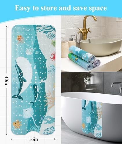 Secopad Bathtub Mat Non Slip, Cute Tub Mat - Image 6
