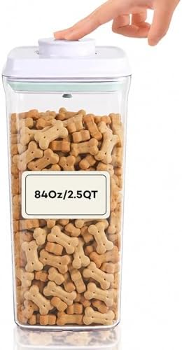 Bop Top Airtight Food Storage Containers | Pop-Top Lid | 10.5 Cups / 84 Oz by iChewie