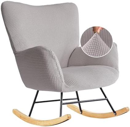 Nursery Rocking Chair Cover, 1 Piece Glider Chairs Cover Slipcovers, Soft by Dipurman