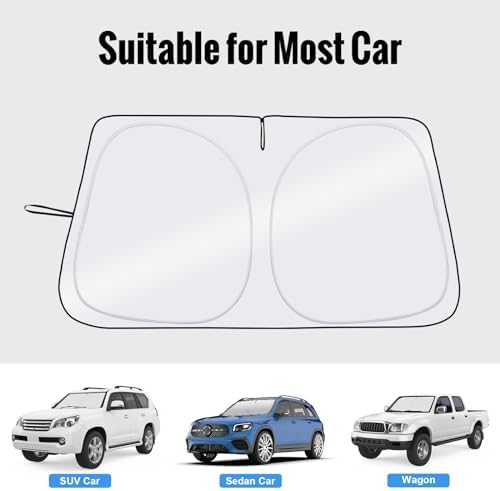 Car Windshield Sun Shade UV Reflector Foldable Front Window SUV - Image 7