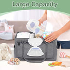 Volnamal Diaper Caddy with Wipe Dispenser One-Handed Access - Image 2