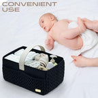 Luxurious Baby Diaper Caddy, Nursery Storage Basket - Image 5