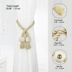 Magnetic Curtain Tiebacks Decorative Tie Back Drapes Holdbacks Nieffeiy - Image 2