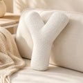 Letter Plush Pillow, Letter Hugging Throw Pillows, Decorative Initial Letter by Shapeazy