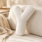 Letter Plush Pillow, Letter Hugging Throw Pillows, Decorative Initial Letter by Shapeazy