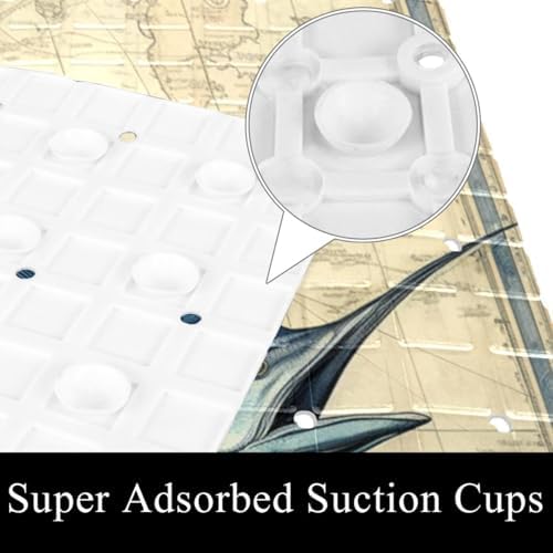 Shower Mat Bathtub Mat, 26.8x15.1 inch, Non-Slip Bath Mat - Image 3
