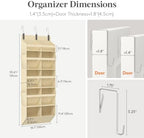 Lifewit 1 Pack Over the Door Organizer, 10 Section Hanging Storage - Image 2