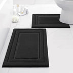 HOMEIDEAS Bathroom Rugs Sets 2 Piece, Super Soft and Absorbent Non Slip by HOMEIDEAS