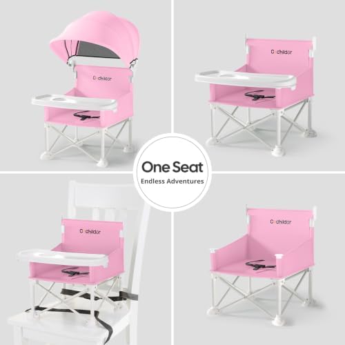 Cochildor 4-in-1 Portable Baby Chair, Foldable Toddler Booster Seat - Image 2
