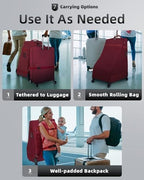 Car Seat Bag Backpack with Wheels - Image 7