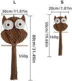Achart Owl Macrame Wall Hanging-Hand Woven Boho Tapestry-Macrame Wall Decor - Image 2