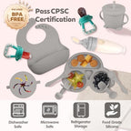 Silicone Baby Feeding Set, Miicasa Baby Led Weaning Supplies Kit - Image 3
