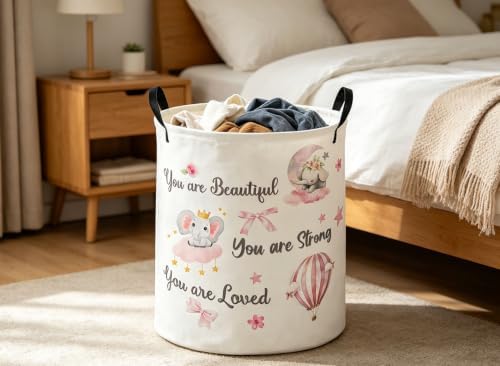 Kids Laundry Basket Elephant Hamper - Image 4
