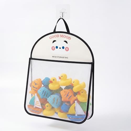 Good Mood Toddler Bath Toy Organizer, Large Capacity Baby Bathtub Toy Storage by ASYEHJNR