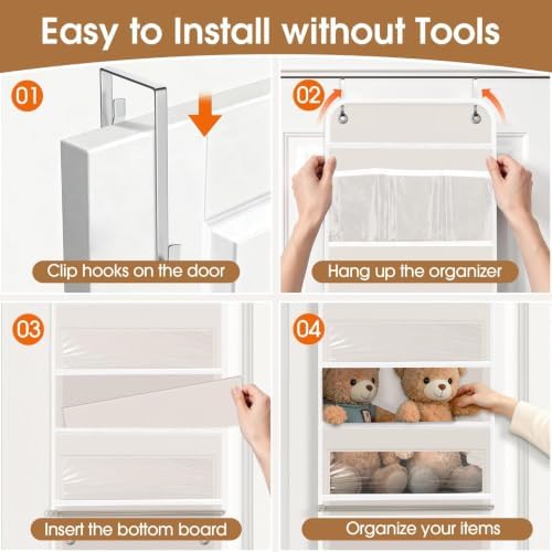 Over The Door Organizer Storage behind Door Hanging Organizer - Image 3
