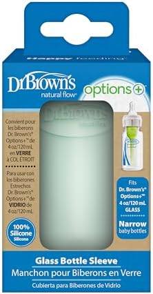 Dr. Brown's Options+ Narrow Glass Bottle Sleeve, 100% Silicone, 4 oz - Image 2