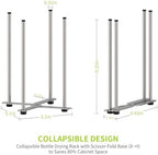 Plastic Bag & Bottle Drying Rack, Wine Decanter Drying Stand - Image 4