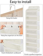 KYEVIS Over The Door Organizer, 5 Shelves Closet Door Hanging Organizer - Image 5