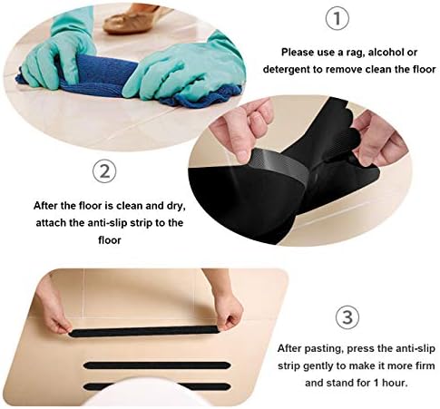 Kyerivs Bathtub Non Slip Stickers Anti Slip Strips Safety Shower Treads - Image 6