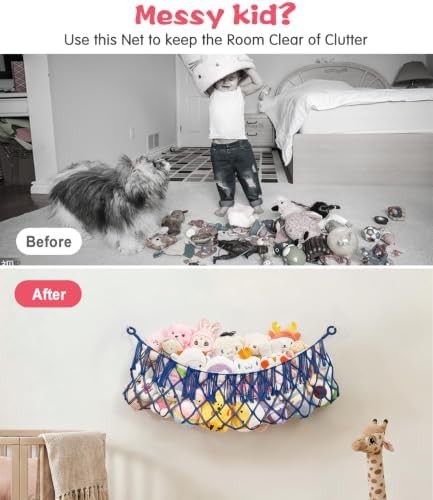 Stuffed Animal Net Hammock, Save Space Eliminate Clutter - Image 2