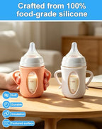Silicone Sleeves for Pigeon Glass Bottles – 2 Pack Baby Bottle Sleeve - Image 3