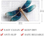 Bathtub Mat Non Slip 26.8x15.1In, Dragonfly Bath Mat - Image 4