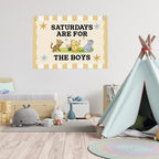 Boy Room Playroom Wall Decor Hanging Banner Boy Nursery Decor 30"x20" - Image 4