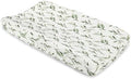 Crane Baby Changing Pad Cover, 100% Cotton Sateen Exterior, Floral Leaf Baby by CraneBaby