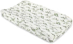 Crane Baby Changing Pad Cover, 100% Cotton Sateen Exterior, Floral Leaf Baby by CraneBaby