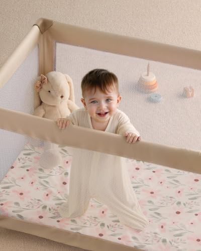 Yoofoss 2-Pack Pack and Play Sheets Fitted 38x26 - Image 4